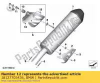 18127705436, BMW, tornillo isa - m6x16-a2-70 bmw  800 2006 2007 2008 2009 2010 2011 2012 2014 2015 2016 2017 2018, Nuevo