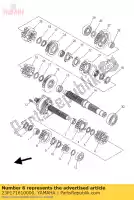 23P171610000, Yamaha, ko?o z?bate szóstego z?bnika (28t) yamaha  xt 1200 2010 2011 2012 2014 2015 2017 2019 2020 2021, Nowy