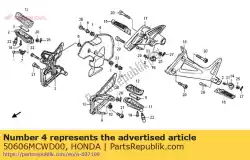 Qui puoi ordinare scudo termico da Honda , con numero parte 50606MCWD00: