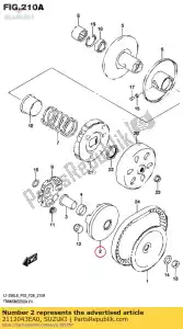 Suzuki 2112043EA0 habitação, inicial - Lado inferior