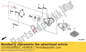 Honda 15100GBJ003 zespó? pompy, olej - Dół