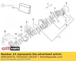 Here you can order the spark plug br7hs from Piaggio Group, with part number AP8206870: