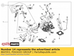 Aprilia 860593, Slang, OEM: Aprilia 860593