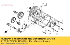 Honda 21395KZL930 gasket, mission case - Bottom side