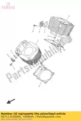 Ici, vous pouvez commander le joint, cylindre 2 auprès de Yamaha , avec le numéro de pièce 5S7113520000: