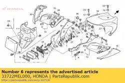 Here you can order the socket comp., license from Honda, with part number 33722MEL000: