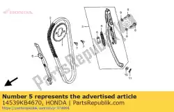 Here you can order the tube, tensioner spring from Honda, with part number 14539KB4670: