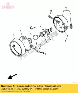 Yamaha 308841352100 spring (france) - Bottom side