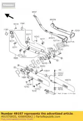 Ici, vous pouvez commander le couvercle-tuyau d'échappement, fr, f vn2000 auprès de Kawasaki , avec le numéro de pièce 491070005: