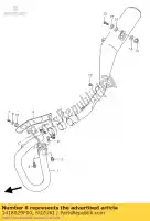 1418029F00, Suzuki, cubierta, tubo de escape suzuki dr z 400 2000 2001, Nuevo