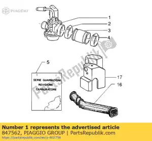 Piaggio Group 847562 carburatore mc3 - Il fondo