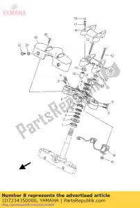 yamaha 1D7234350000 crown, handle - Bottom side