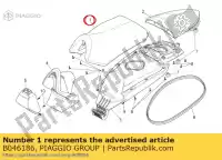 B046186, Piaggio Group, selim. assy. aprilia sr 50 2010 2011 2012 2013 2014, Novo