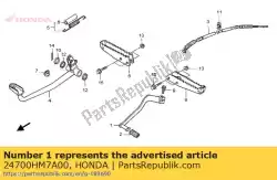 Aquí puede pedir pedal, cambio de marcha de Honda , con el número de pieza 24700HM7A00: