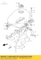 6811147C1020G, Suzuki, emblema suzuki gsx 600 1998 1999 2000, Nuovo