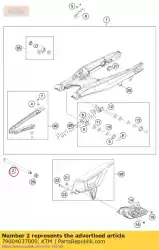 Here you can order the swing arm m16x1,5 2016 from KTM, with part number 79004037000: