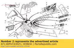 Qui puoi ordinare striscia, r. S * type3 * da Honda , con numero parte 87136MV1930ZC: