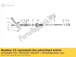 Here you can order the rod from Piaggio Group, with part number GU20085720: