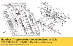Ici, vous pouvez commander le écrou, régleur auprès de Honda , avec le numéro de pièce 52423KZ3J21: