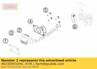 46230051044, KTM, caja de membrana cpl. v-vorce ktm sx xc sxs europe usa 65, Nuevo