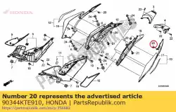 Here you can order the no description available at the moment from Honda, with part number 90344KTE910: