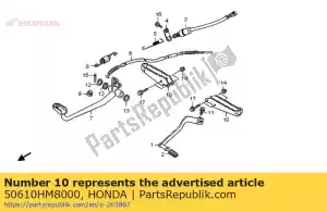 honda 50610HM8000 paso comp. - Lado inferior