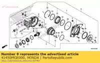 41450MGE000, Honda, shim a, rondsel (1.32) honda  vfr 1200 1800 2010 2011 2012 2013 2017 2018 2019, Nieuw