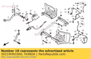 honda 50219HN1000 guía, l. rr. defensa - Lado inferior