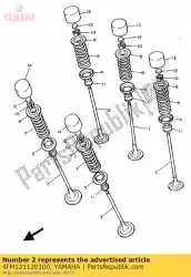 Here you can order the valve, intake 2 from Yamaha, with part number 4FM121120100: