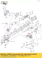 180200084, Kawasaki, Przegroda klx110ccf kawasaki  klx 110 2010 2011 2012 2013 2014 2015 2016 2017 2018 2019 2020 2021, Nowy