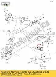 Here you can order the baffle klx110ccf from Kawasaki, with part number 180200084: