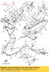 Tutaj możesz zamówić kret, os? Ona boczna 2 mnm3 od Yamaha , z numerem części 2DPF171M00P4: