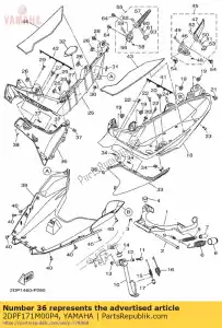 yamaha 2DPF171M00P4 kret, os?ona boczna 2 mnm3 - Dół