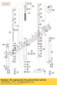 ktm 7309652R cartouche de rebond cpl. - La partie au fond