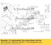 AP8176100, Piaggio Group, Fuse aprilia  dorsoduro mana na rsv rsv tuono scarabeo shiver zd4rab00, zd4rad00 zd4rag00 zd4rc000, zd4rca00, zd4rc001, zd4rcc00 zd4rcb00, zd4rcc01, zd4rce00 zd4sm000, zd4sma00, zd4smc00, zd4smc01 400 492 500 750 850 1000 2004 2005 2006 2007 2008 2009 2010 201, New