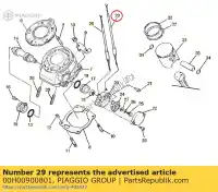 00H00900801, Piaggio Group, Kabel. katrol 2 derbi gilera gpr sc 125 2004 2006 2007 2008 2009 2010 2011 2012 2013 2014 2015, Nieuw