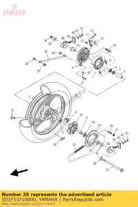 Yamaha 5D1F53710000 pasek, napi?cie - Dół