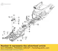 62119500NG, Piaggio Group, S.plug drzwi malowane     , Nowy