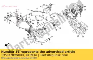 honda 19501MBW000 w?? ch?odnicy górny - Dół