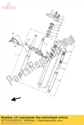 Tutaj możesz zamówić zespó? Przedniego widelca (prawy) od Yamaha , z numerem części 3PT231030035: