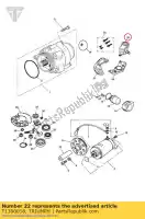 T1300018, Triumph, portaspazzole triumph adventurer > 71698 adventurer 71699 > daytona 750/1000 daytona1200, 900 & super iii legend tt speed triple (carbs) sprint carbs sprint carbs all thunderbird thunderbird sport tiger 885 carbs > 71698 trident trophy > 29155 trophy 29, Nuovo