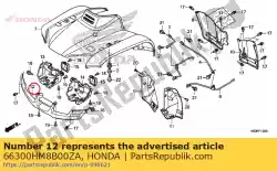 Tutaj możesz zamówić kratka, ks. *nh1* czarny od Honda , z numerem części 66300HM8B00ZA: