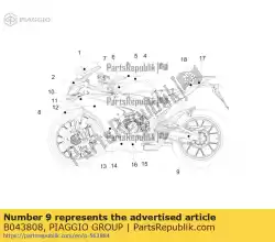 Here you can order the tyre pressure decal from Piaggio Group, with part number B043808: