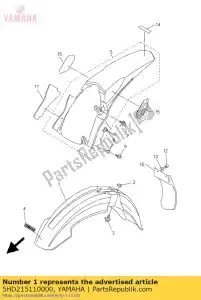 yamaha 5HD215110000 b?otnik, przód - Dół