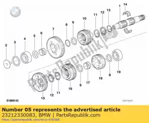 bmw 23212330083 ondersteuning - 20x35x1,6 - Onderkant