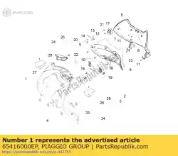 Qui puoi ordinare scatola superiore anteriore completa da Piaggio Group , con numero parte 65416000EP: