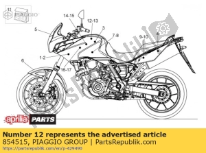 aprilia 854515 aufkleber rh aprilia - Unterseite