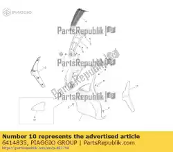 frame voor richtingaanwijzers links voor van Piaggio Group, met onderdeel nummer 6414835, bestel je hier online: