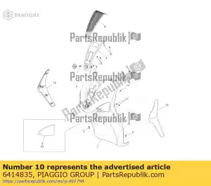 Piaggio Group 6414835 frame voor richtingaanwijzers links voor - Onderkant