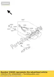 Qui puoi ordinare coda-lampada zx900-c1 da Kawasaki , con numero parte 230251270: